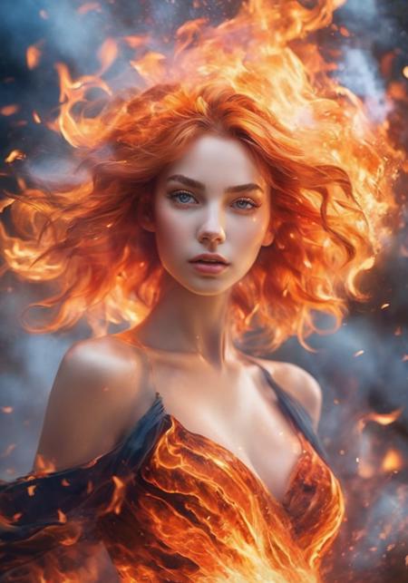 白棱(XL,FLUX)_Fire Element - Special Effects 火元素-特效