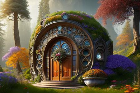 Better Hobbit House - fantasy cottage in the style of Lord of The Rings