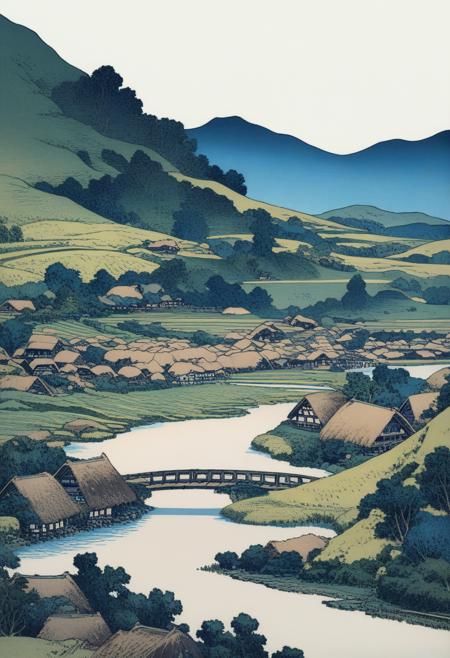 Hokusai style - for Animagine XL