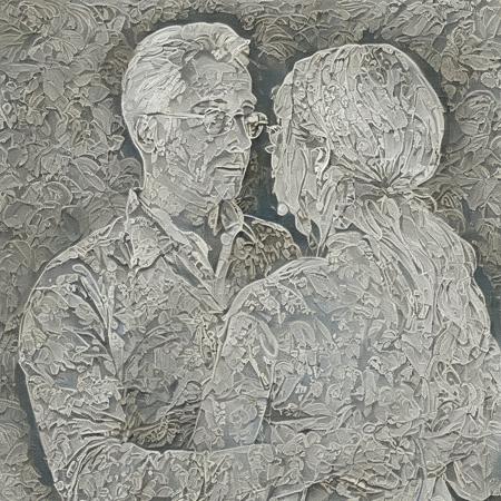 Lace drawing,