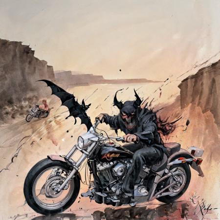 Ralph Steadman SDXL 1.0 art style lora版本v1.0 (ID: 127015)