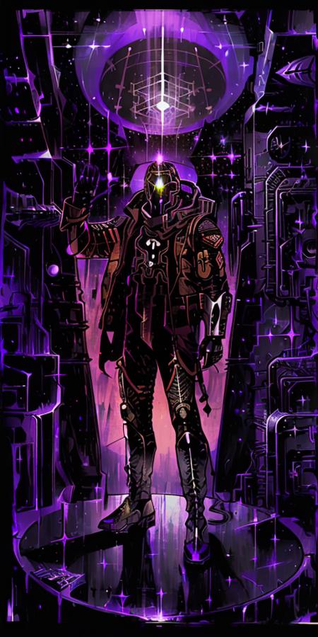 Cyberpunk 2077 Tarot card 512x1024