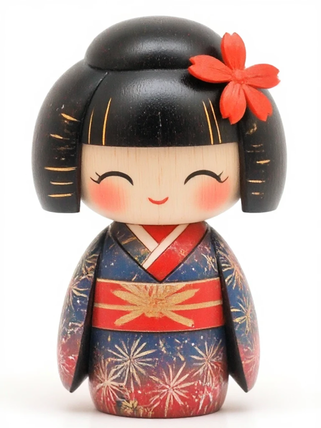 Mini Practice Flux - Kokeshi Doll Style