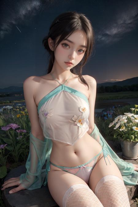 古典唐风飘逸纱裙装-性感吊带汉服(合集) 【Chine】Classical Tang-style ethereal chiffon dress - Sexy halter Hanfu.版本v4.0 (ID: 152965)