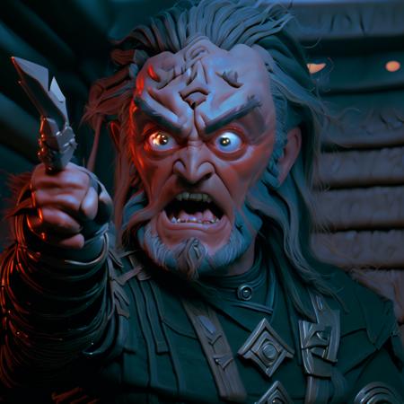 Chancellor Gowron (DS9, Largest Eyes Edition)