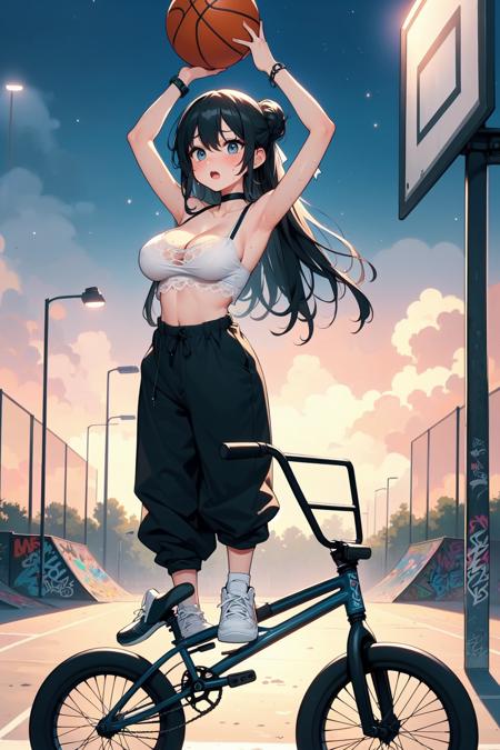 girl like basketball bmxbike
