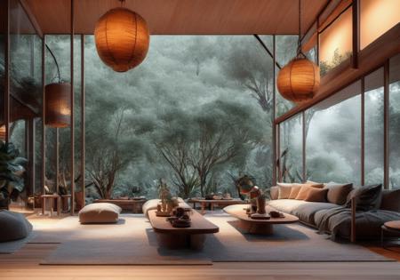 新中式、现代化室内设计 Utopian Rustic Chinese Interior