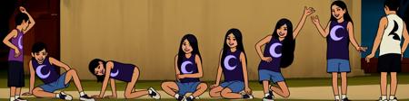 Row of40 people POSE , multi view，40个人的动作PNG图，多视图