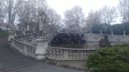 The 12 Months Fountain at Valentino Park in Turin, Italy