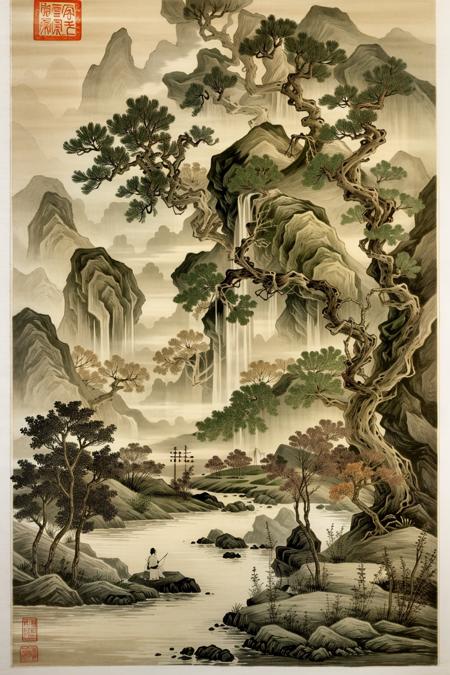 Tang Bohu's Painting Style LORA 唐伯虎画风劳拉