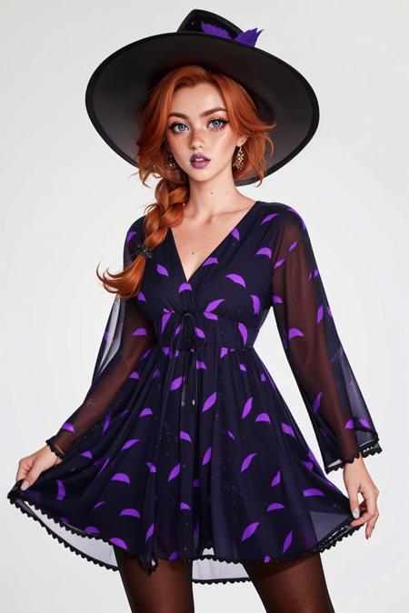 Witchy Purple and Black Dress