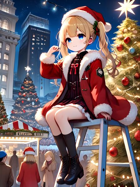 girl like christmas tree