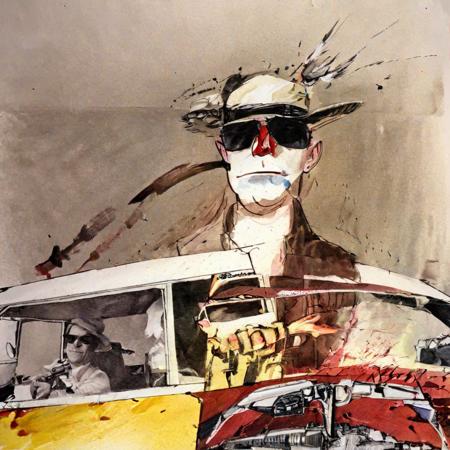 Ralph Steadman SDXL 1.0 art style lora