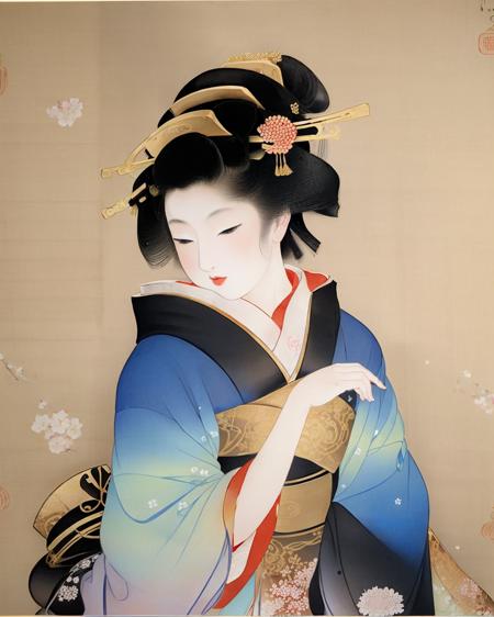 Uemura-Shoen(Nihonga) 上村松園 (日本膠彩畫)