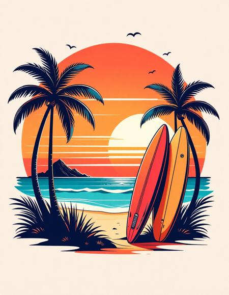 T-Shirt Vector Style - FLUX版本v1.0 (ID: 821256)