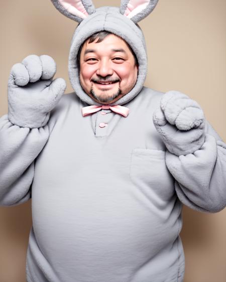Fluffy Polyester hare Costume