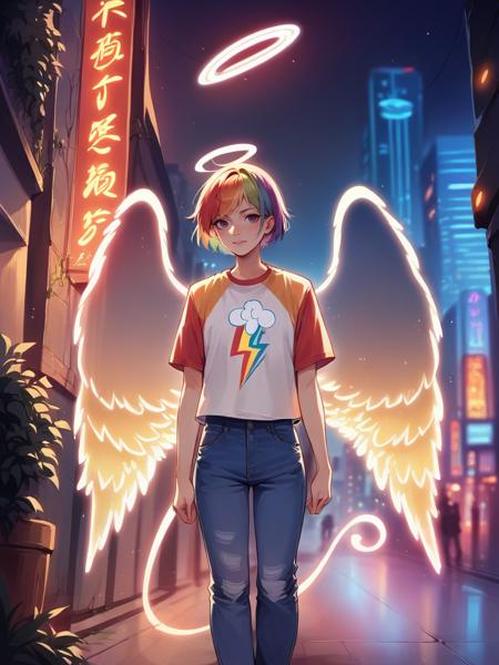 Neon Light Wings