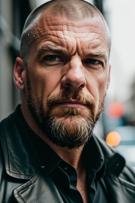 Triple H (shaved head) - Textual Inversion
