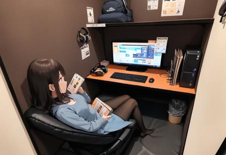 ネカフェ (Internet Cafes in Japan) SDXL