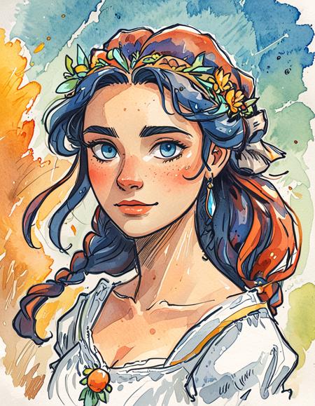Watercolor Sketch Style [XL+Pony]版本(SDXL) X43_a4 (SDXL)