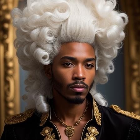 Baroque/rococo hair for FLUX