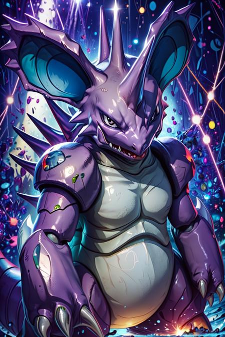 Nidoking: King Drill Pokémon | ニドキング (Pokedex #0034) [Illustrious & Pony]