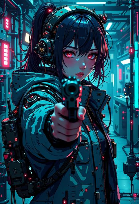 Neurocore Anime Cyberpunk by ChronoKnight - [FLUX]