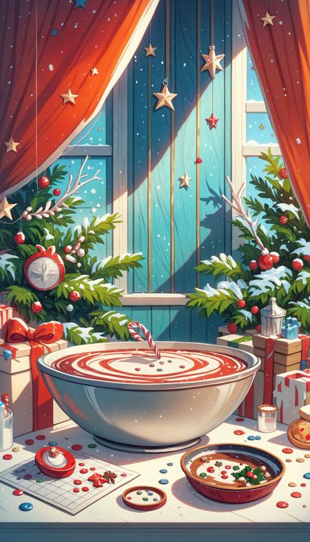 Christmas Postcard Style - Pony