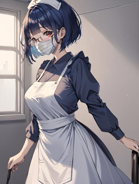 Long Nurse Uniform, with mask and Gloves