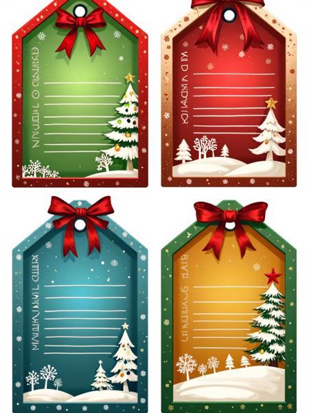 ? Christmas Label Template - Print your own generated X-mas labels! ? [Flux]