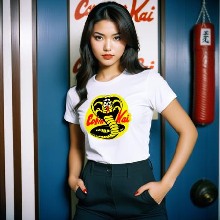 Cobra Kai t-shirt - Cobra Kai logo - SDXL1.0