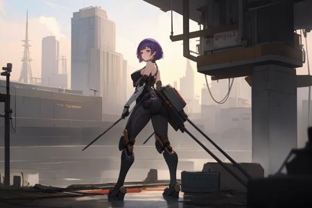 Androids & mechanical parts concept