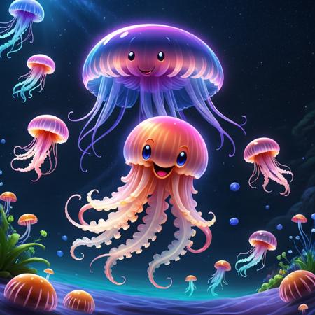 Smiling Jellyfish & Friends - XL Series