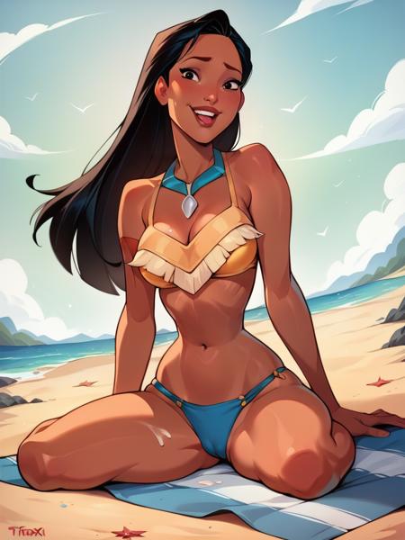Pocahontas Disney Princess - SD 1.5 | XL PONY - by YeiyeiArt