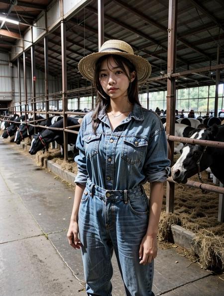 Farm shed / 牧場の畜舎