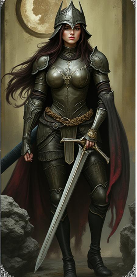 Dragon Age tarot card Dr4GnAg3 Flux Lora