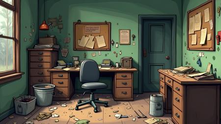 Abandoned Office DX - FLUX.dev