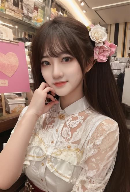 这个女人笑起来好像费沁源 | The woman's smile resembles Fei Qin Yuan