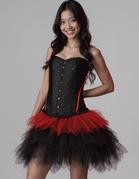 Black Red Tutu Skirt Corset | Flux