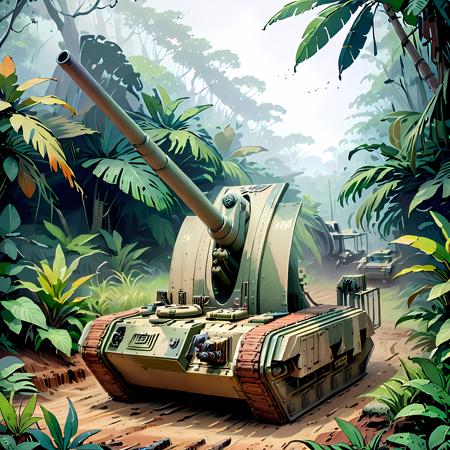 Basilisk Self-propelled Gun - Warhammer 40,000 (SDXL)版本Basilisk Self-propelled Gun - Warhammer 40,000 (SDXL) (SDXL)