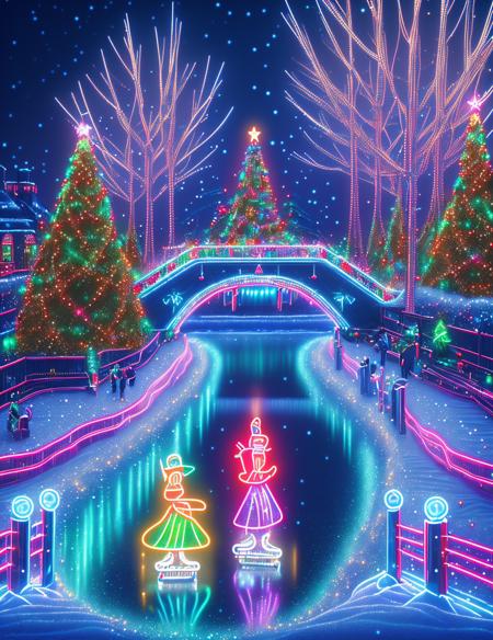 DonM - Neon Christmas Ghost Style [SD1.5, SDXL]版本SD1.5 (ID: 247564)