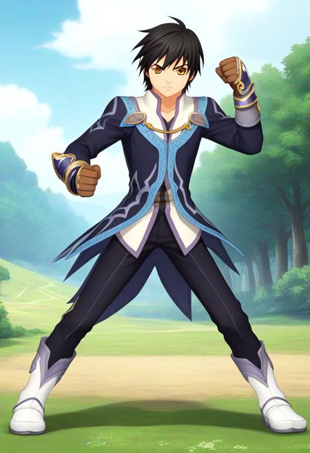 Jude Mathis from Tales of Xillia & Hibiki Kazaguruma (Flash Beat form) from Brave Beats