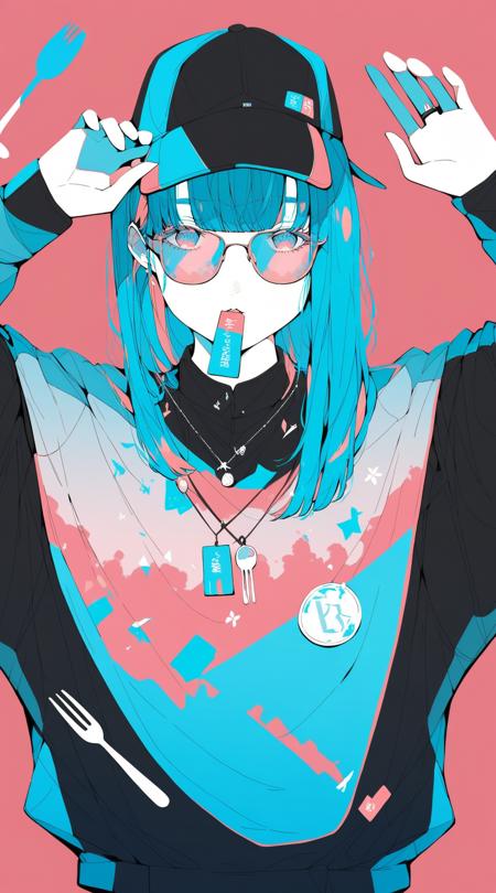 summer illustration| 夏日多巴胺插画风格 Animagine XL版本v1.0 (ID: 663504)