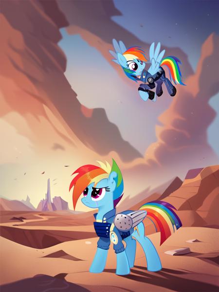 Rainbow Dash - Future War version