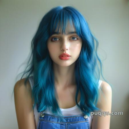 blue hair