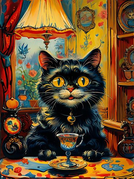 style of Louis Wain [SDXL] 120