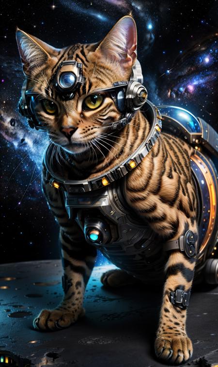 Animal model - Bengal Ocelot cat