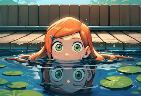 Head out of the water.