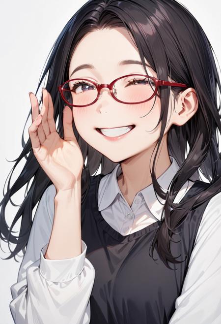 oval cell frame glasses2 SDXL