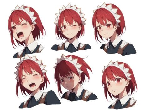 Expression Anime Character Sheet / PONY DIFFUSION